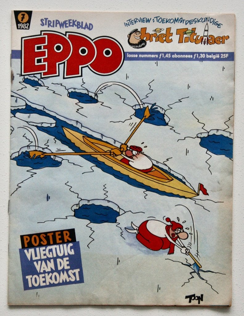Stripweekblad Eppo 1982 nr. 7, Eén stripboek, Ophalen of Verzenden, Gelezen