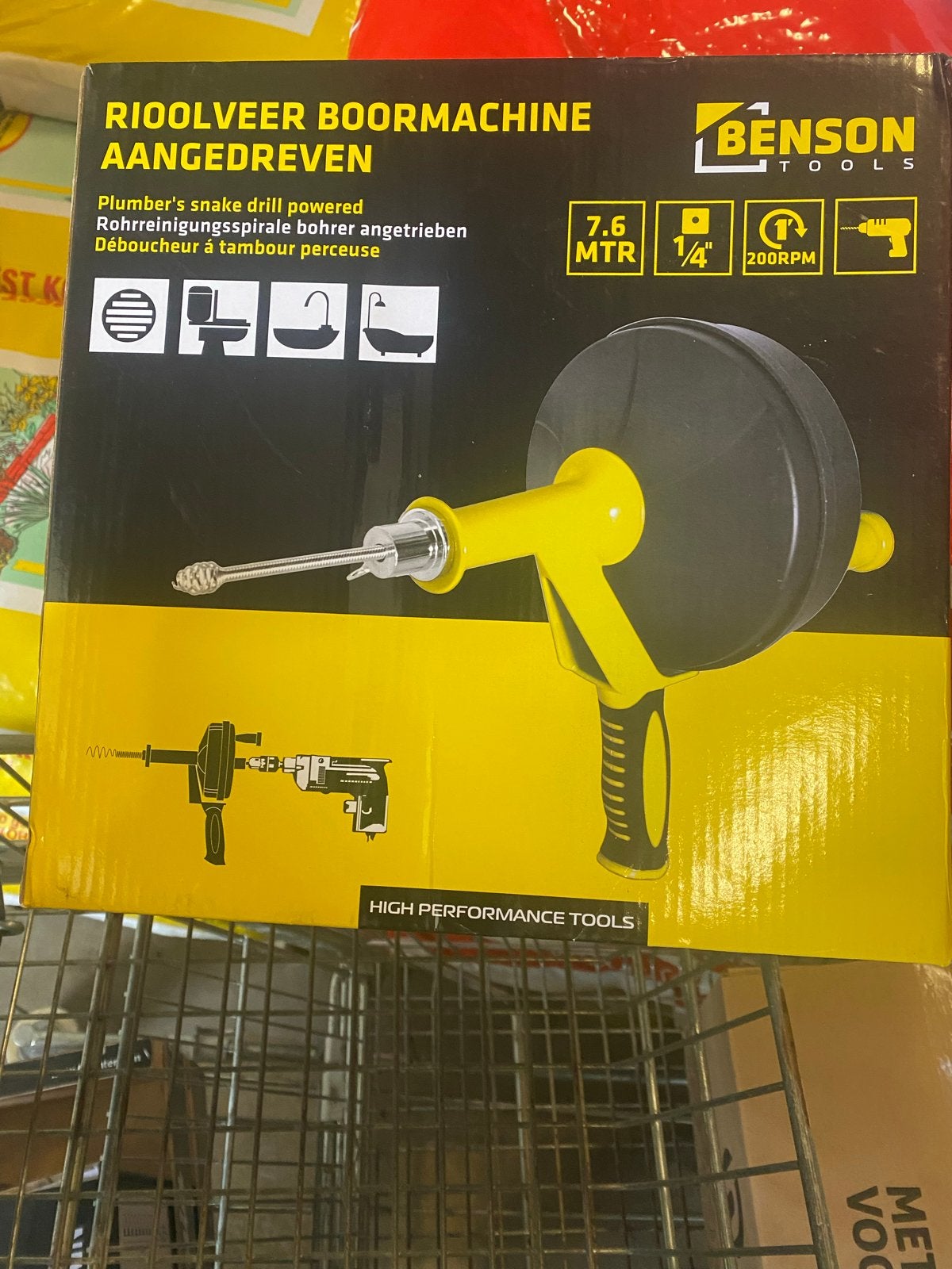 Nieuwe Benson Tools Riolveer Boormachine - 7.6 MTR, Onbekend, Nieuw, Ophalen of Verzenden, Onbekend