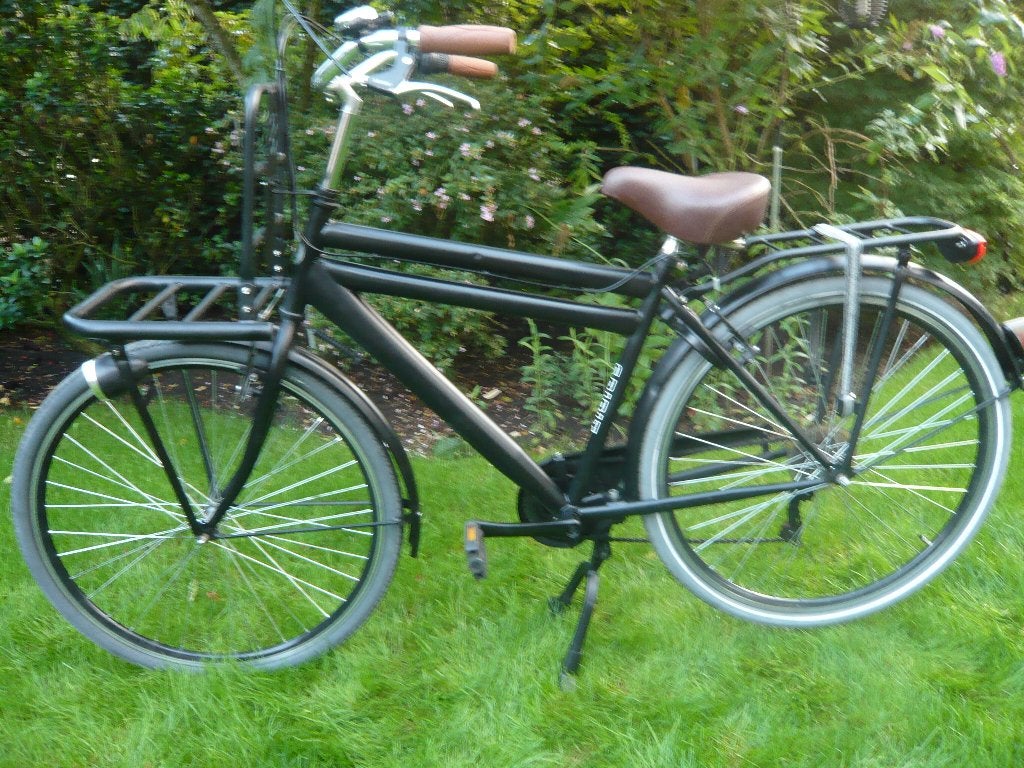 mooie matzwarte 28"50cm spirit transport 6versnellingen, Gebruikt, Velgrem, Versnellingen, 49 tot 53 cm
