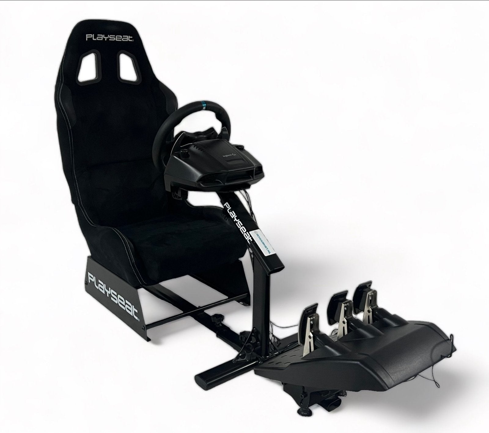 PlaySeat Evolution Black Alcantara met Logitech G29, Spelcomputers en Games, Spelcomputers | Sony PlayStation Consoles | Accessoires