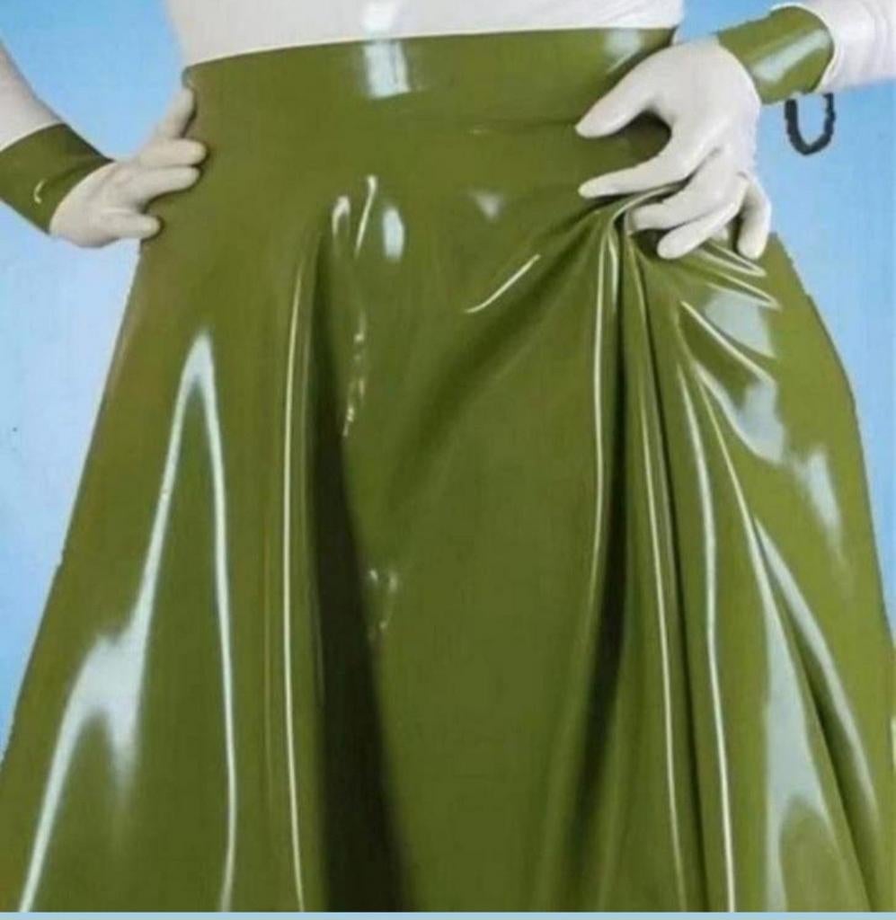 Mooie latex rok, tm 2XL(op maat), Kleding | Dames, Verzenden, Nieuw, Onder de knie