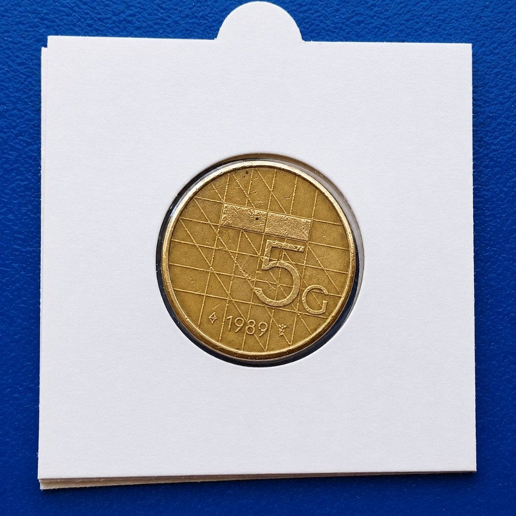 5 Gulden 1989 - Beatrix, Ophalen of Verzenden, Koningin Beatrix, 5 gulden, Losse munt