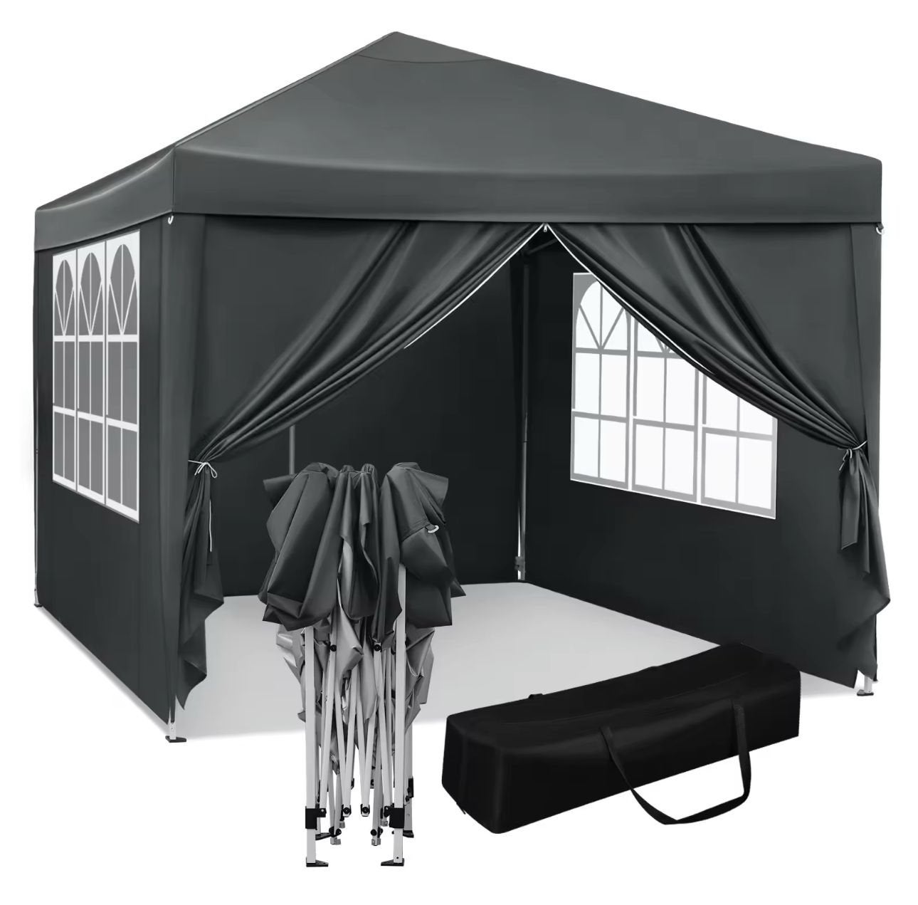 Easy up partytent 3x3 grijs, Ophalen, Nieuw, Minder dan 5 meter