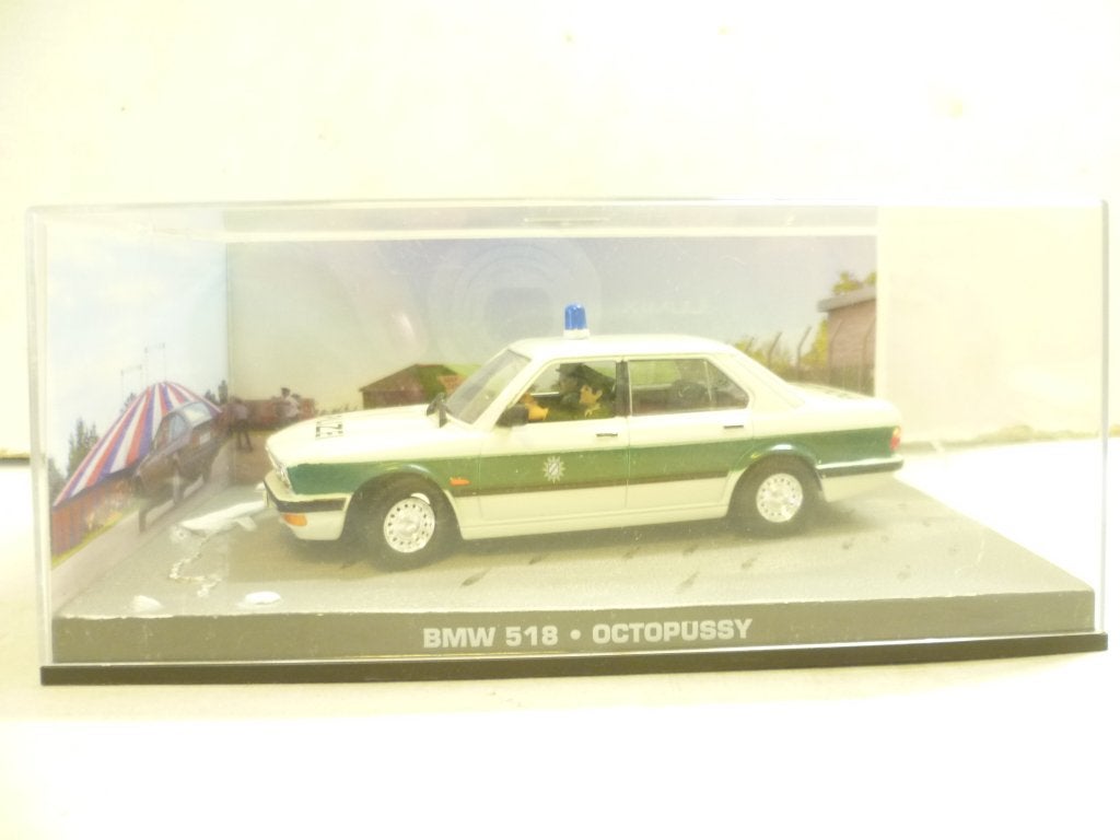 James Bond 007 BMW 518 Polizei Octopussy 1:43 film modelauto, Ophalen of Verzenden, Nieuw, Film, Beeldje, Replica of Model