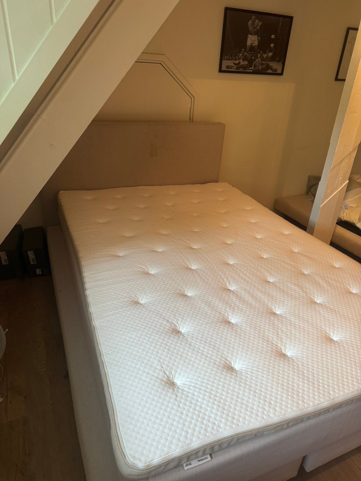 Gratis Bed 140x200 zonder topper, Ophalen, Gebruikt, Tweepersoons, 140 cm