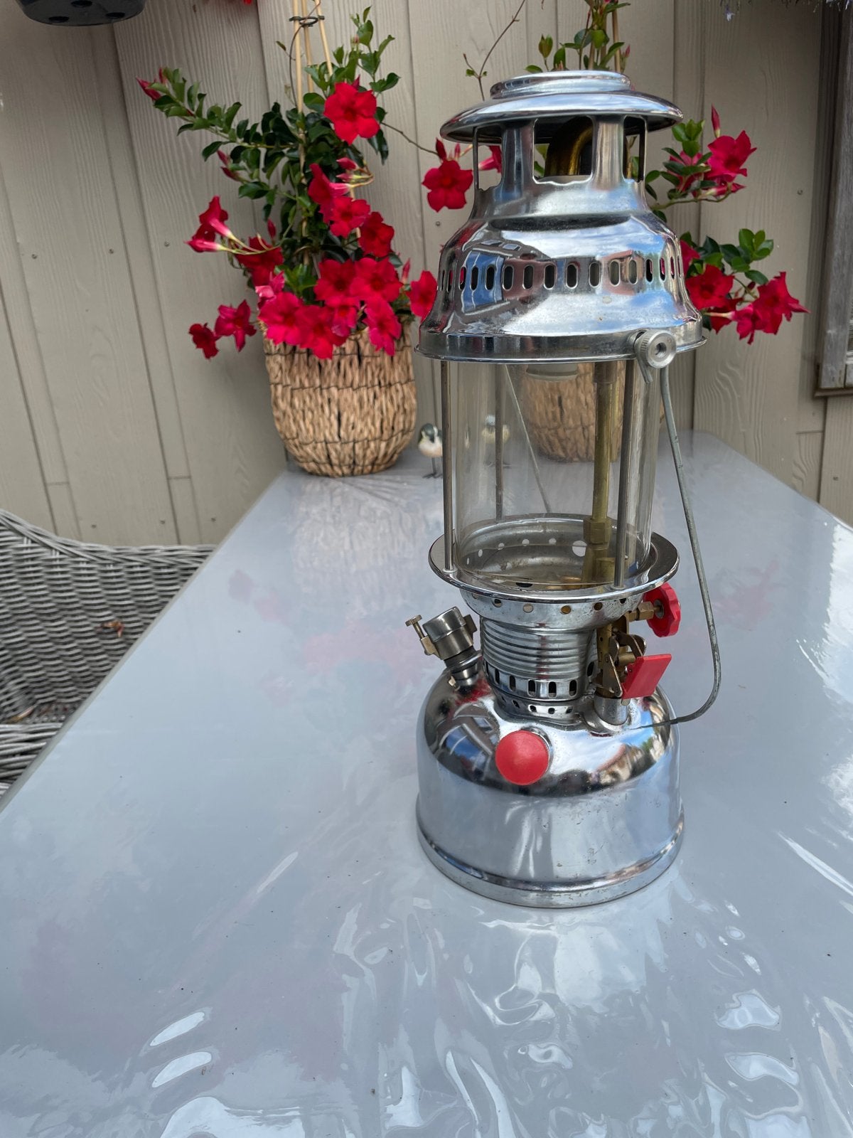 Vintage Anchor No. 999 Petroleum Druklamp (350 C.P.), Antiek en Kunst, Antiek | Lampen, Ophalen of Verzenden