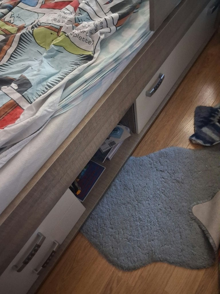 Juniorbed, Ophalen, 85 tot 100 cm, Gebruikt, Lattenbodem