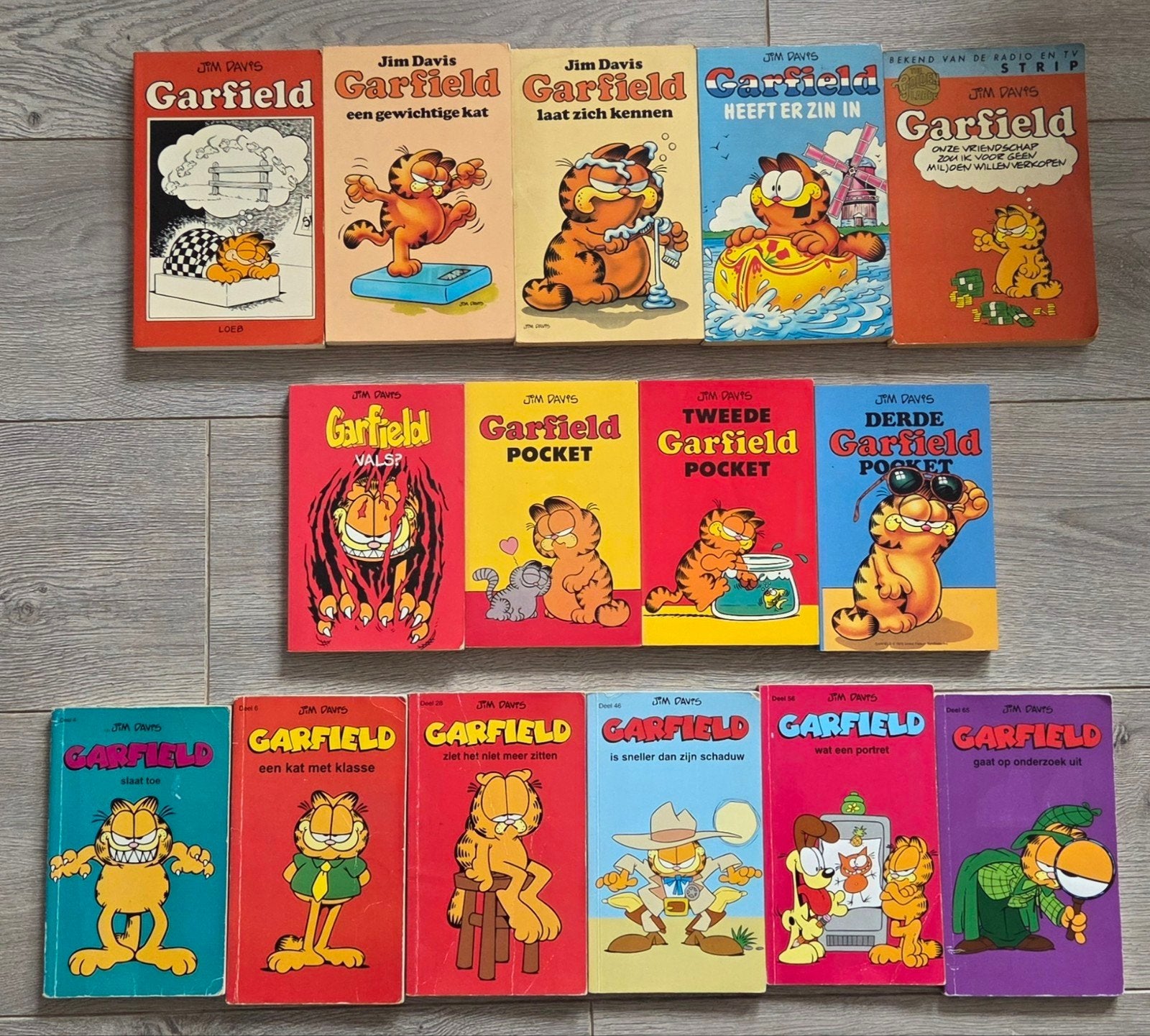 Grote collectie Garfield pockets - 15 stuks, Boeken, Meerdere stripboeken, Ophalen, Gelezen, Jim Davis