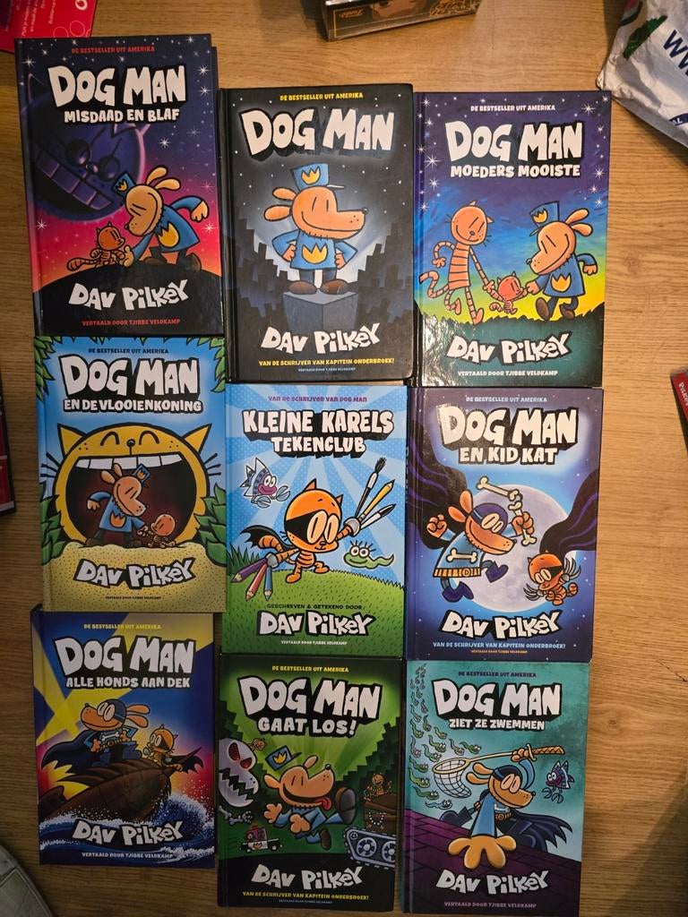 9 Dog Man boeken - Dav Pilkey zie foto!, Ophalen of Verzenden, Gelezen, Dav Pilkey, Fictie algemeen