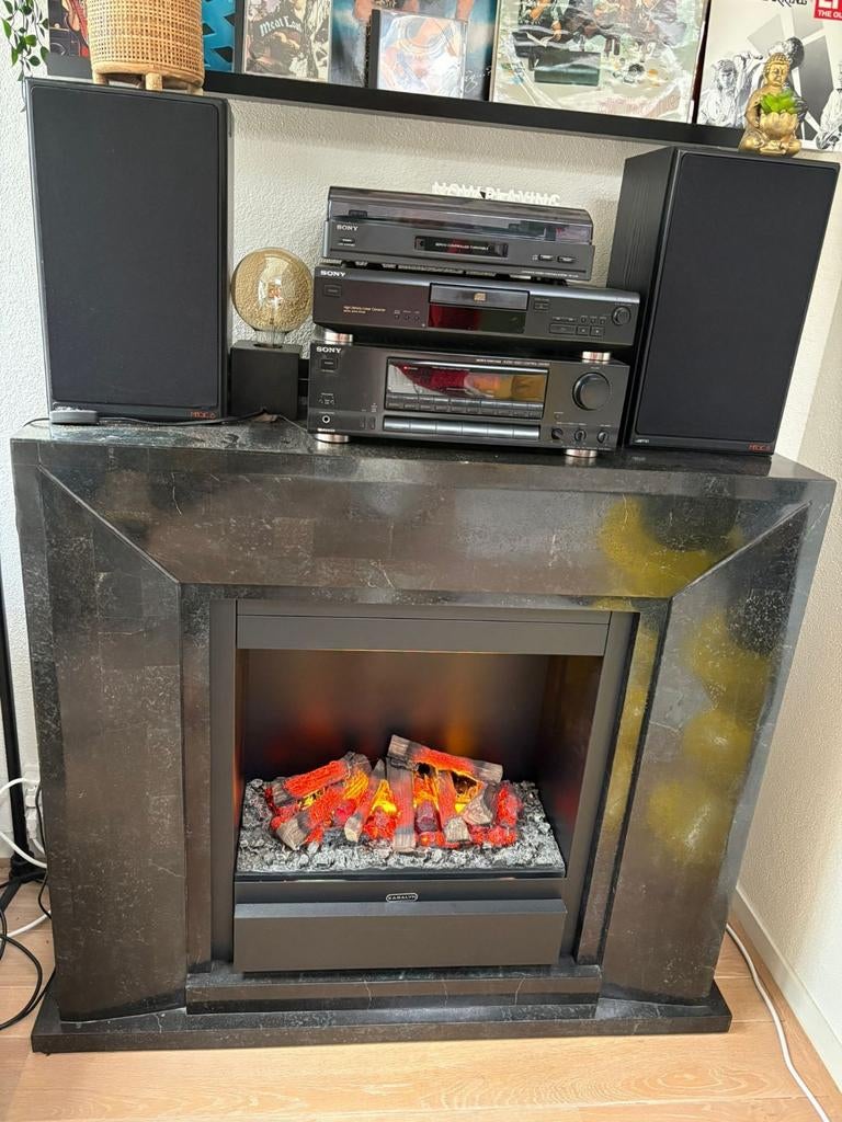 Elektrische  openhaard, Ophalen of Verzenden, Vrijstaande haard, Elektrische haard