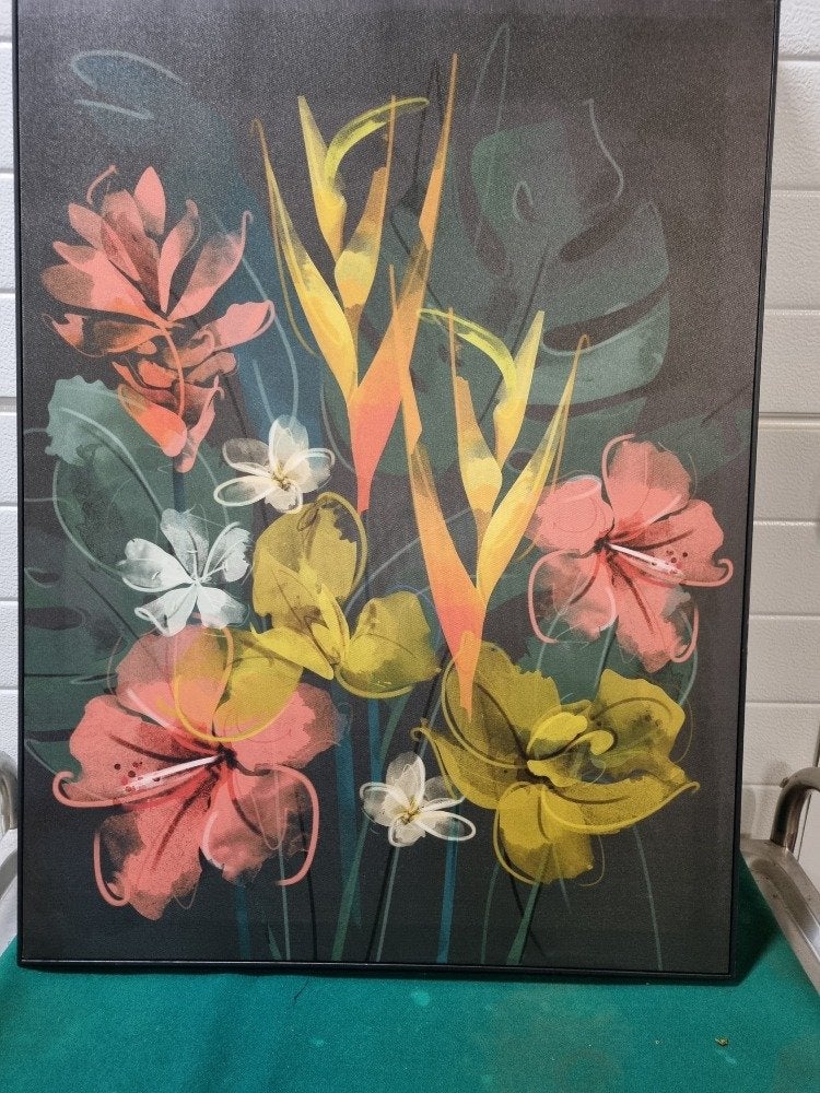 wanddecoratie green lili planten en bloemen ingelijst, Ophalen of Verzenden, 'T Olde Gre-j, Info@toldegrej.nl, Endepoelstraat 20f Didam