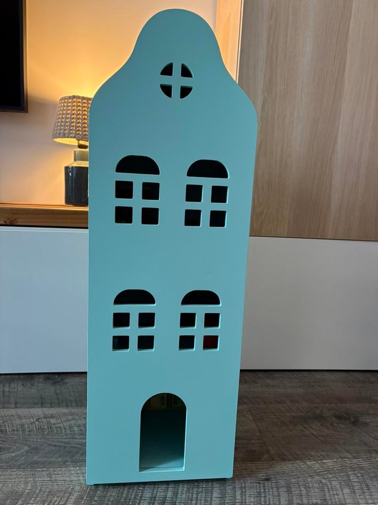 Hema grachtenpandje incl. meubels, Ophalen, Zo goed als nieuw, Poppenhuis