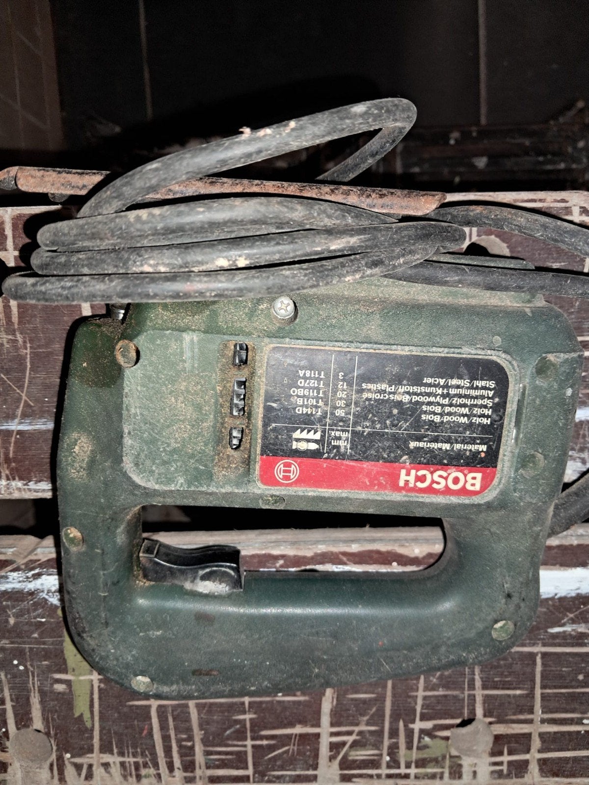 Bosch PST 50 Decoupeerzaag - Gebruikt, Gebruikt, Decoupeerzaag, Ophalen of Verzenden, 30 tot 70 mm