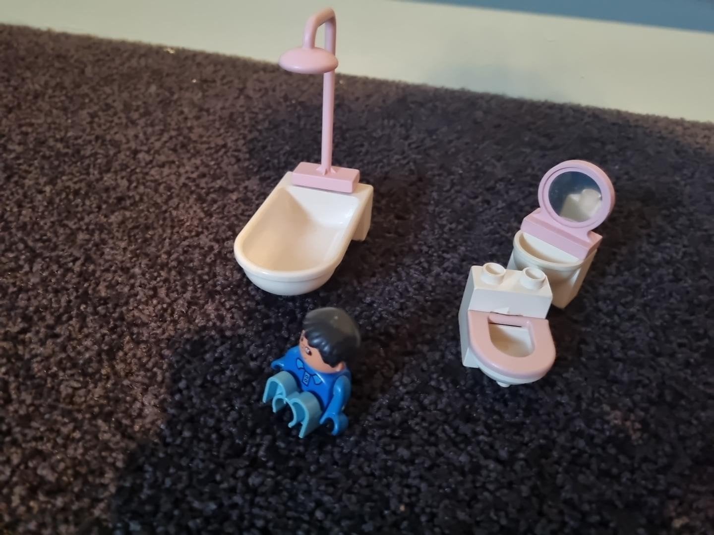 LEGO DUPLO 2775 vintage badkamer, Ophalen of Verzenden, Gebruikt, Duplo