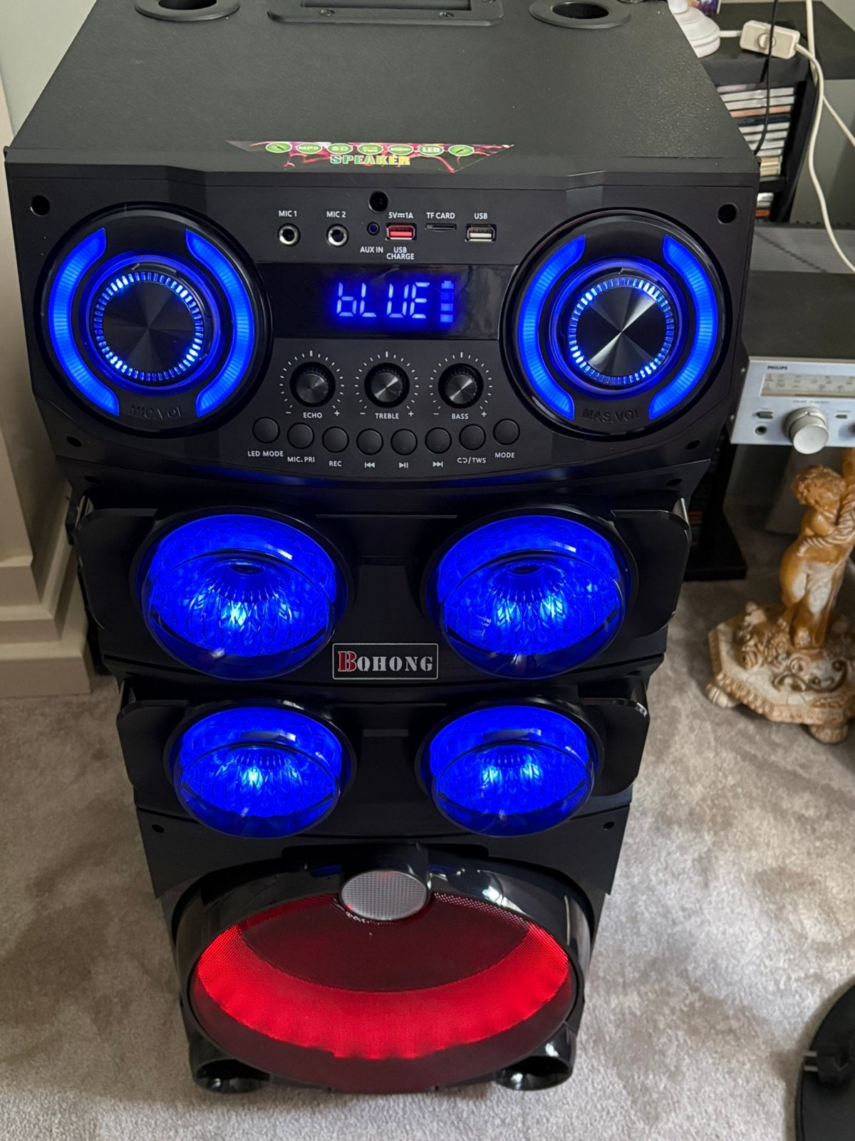 Nieuwe karaoke speaker nieuw in folie, Ophalen, Nieuw, Complete set