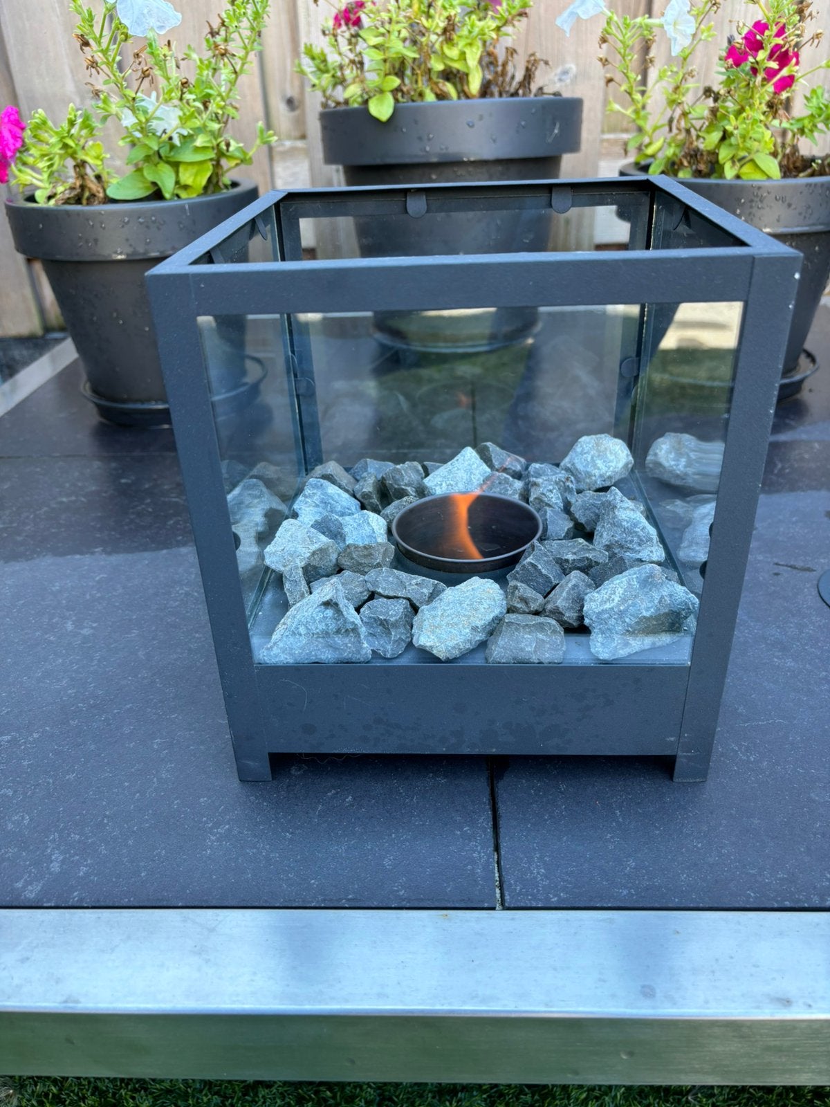 Bio ethanol tafel-/sfeerhaard merkloos, Ophalen of Verzenden, Gebruikt