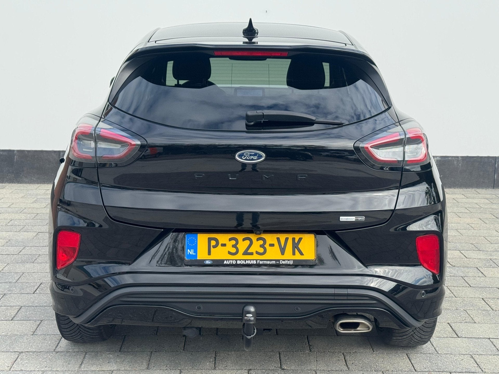 Ford Puma EcoBoost Hybrid ST-Line X | Trekhaak | Winter Pack, Leder en Stof, Zwart, 665 kg, Bedrijf