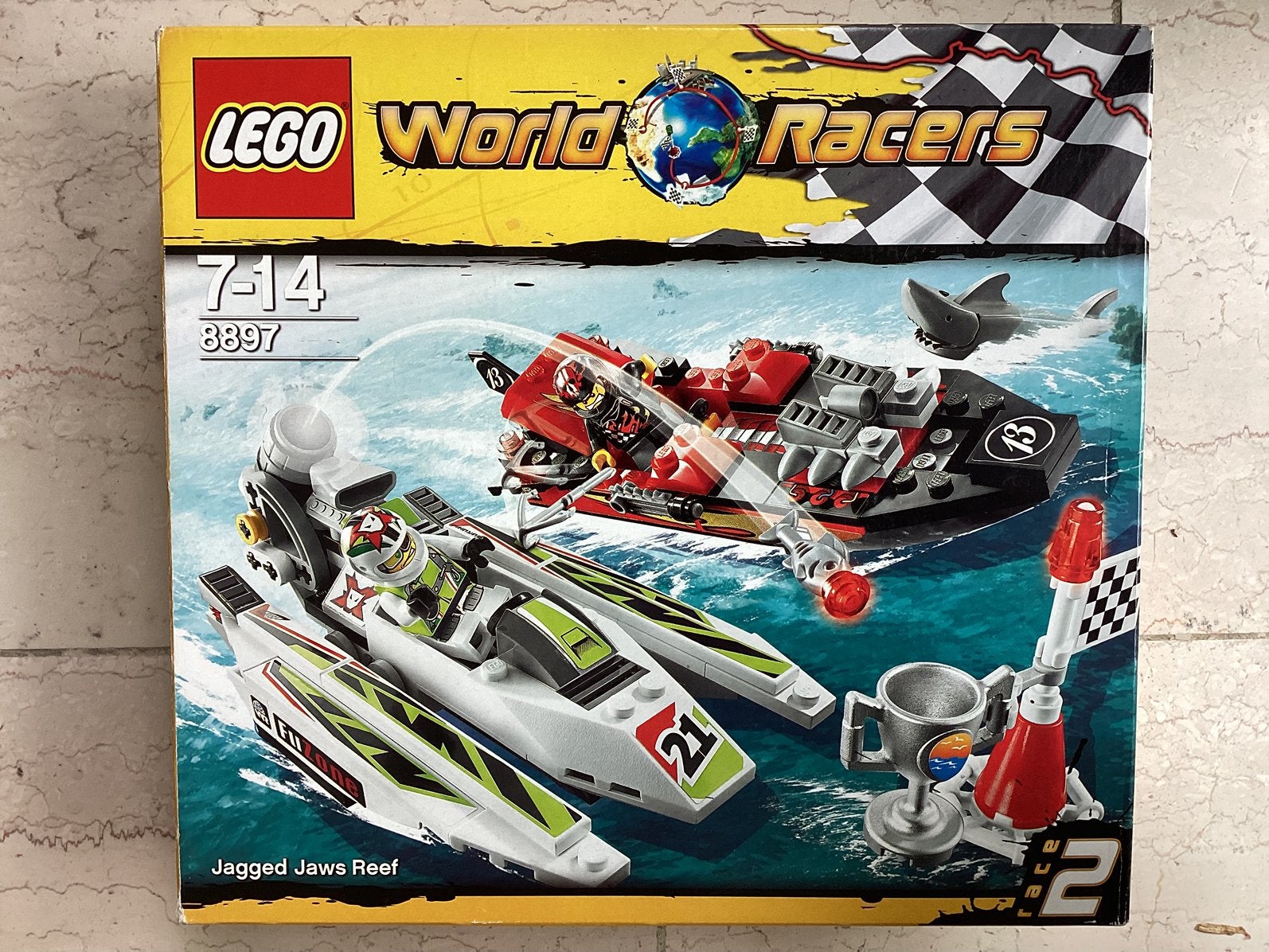 Lego 8897 World Racers Jagged Jaws Reef Haai, Ophalen of Verzenden, Zo goed als nieuw