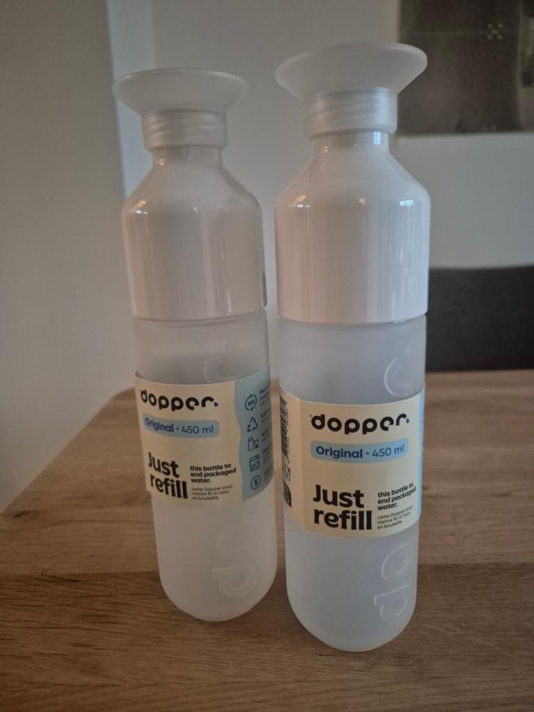 Nieuw 2x Dopper Waterfles drinkfles, Ophalen of Verzenden, Nieuw, Overige typen