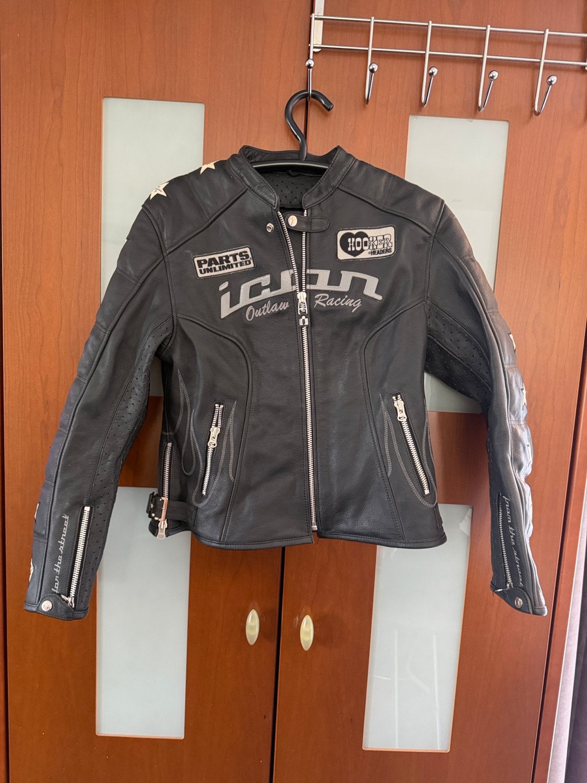 Xl (valt klein )con leren motorjas met valbescherming, Ophalen of Verzenden, Tweedehands, Heren, Jas | leer