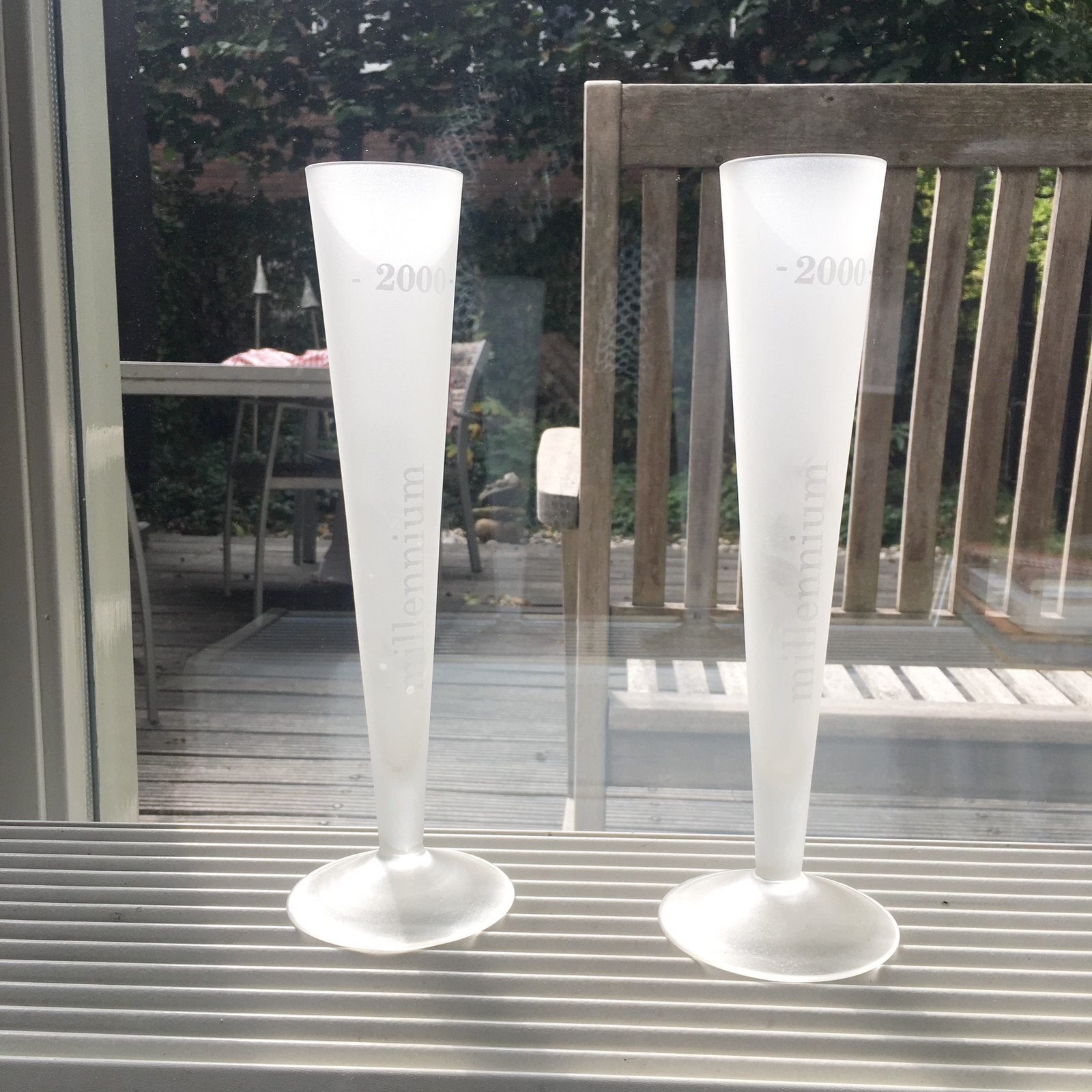 2 Millenium hoge champagne glazen - Ikea, Ophalen, Nieuw, Overige typen