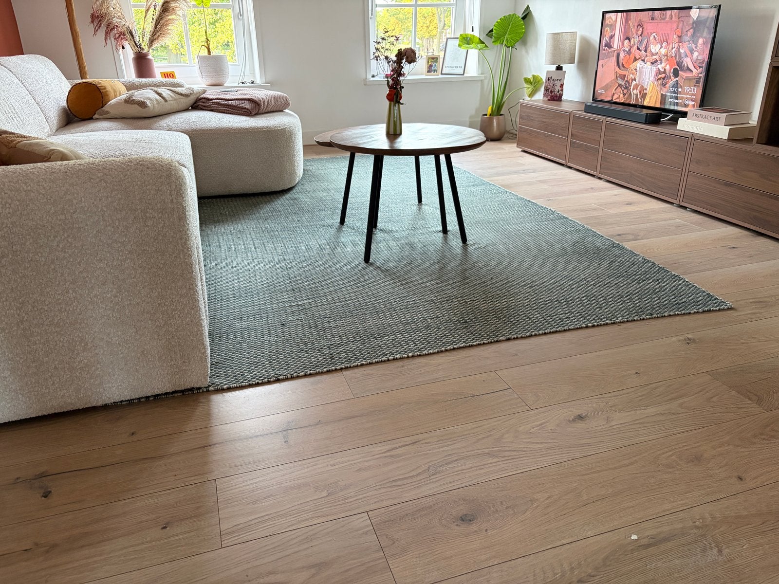 HAY Moiré Kelim tapijt 200x300 cm - Zo goed als nieuw, Huis en Inrichting, Ophalen, Zo goed als nieuw, 200 cm of meer, Rechthoekig