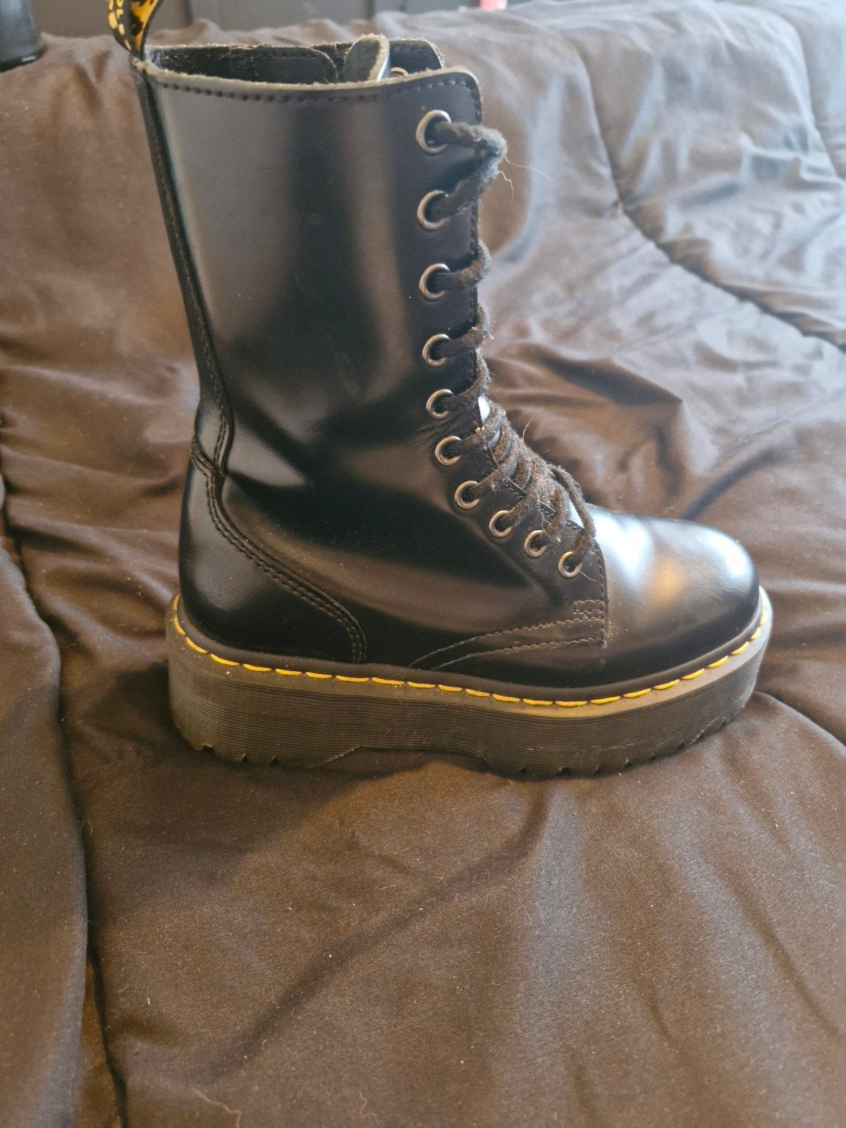 Dr. Martens laarzen maat 36 met plateauzool en rits, Kleding | Dames, Schoenen, Ophalen, Zwart, Lage of Enkellaarzen, Dr. Martens