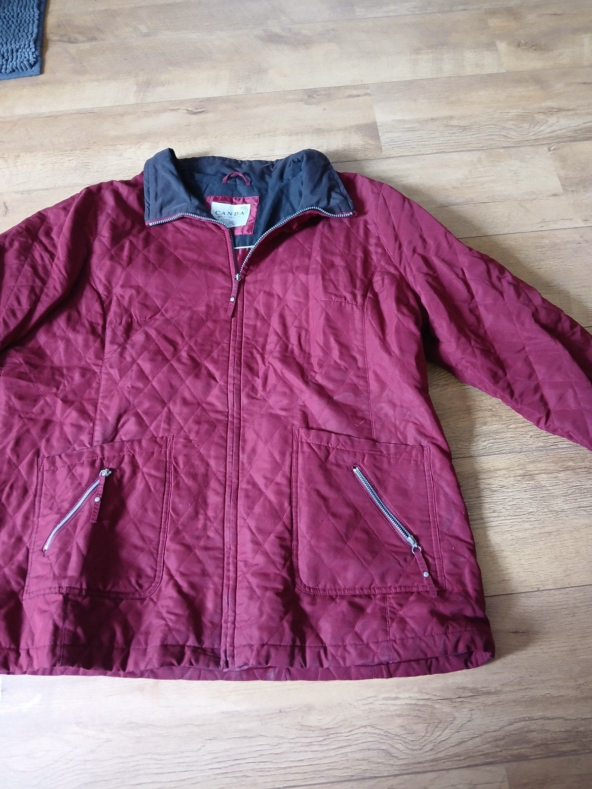 Canda jas - Bordeauxrood maat 50 merk Canda, Maat 46/48 (XL) of groter, Ophalen of Verzenden, Rood, Gedragen