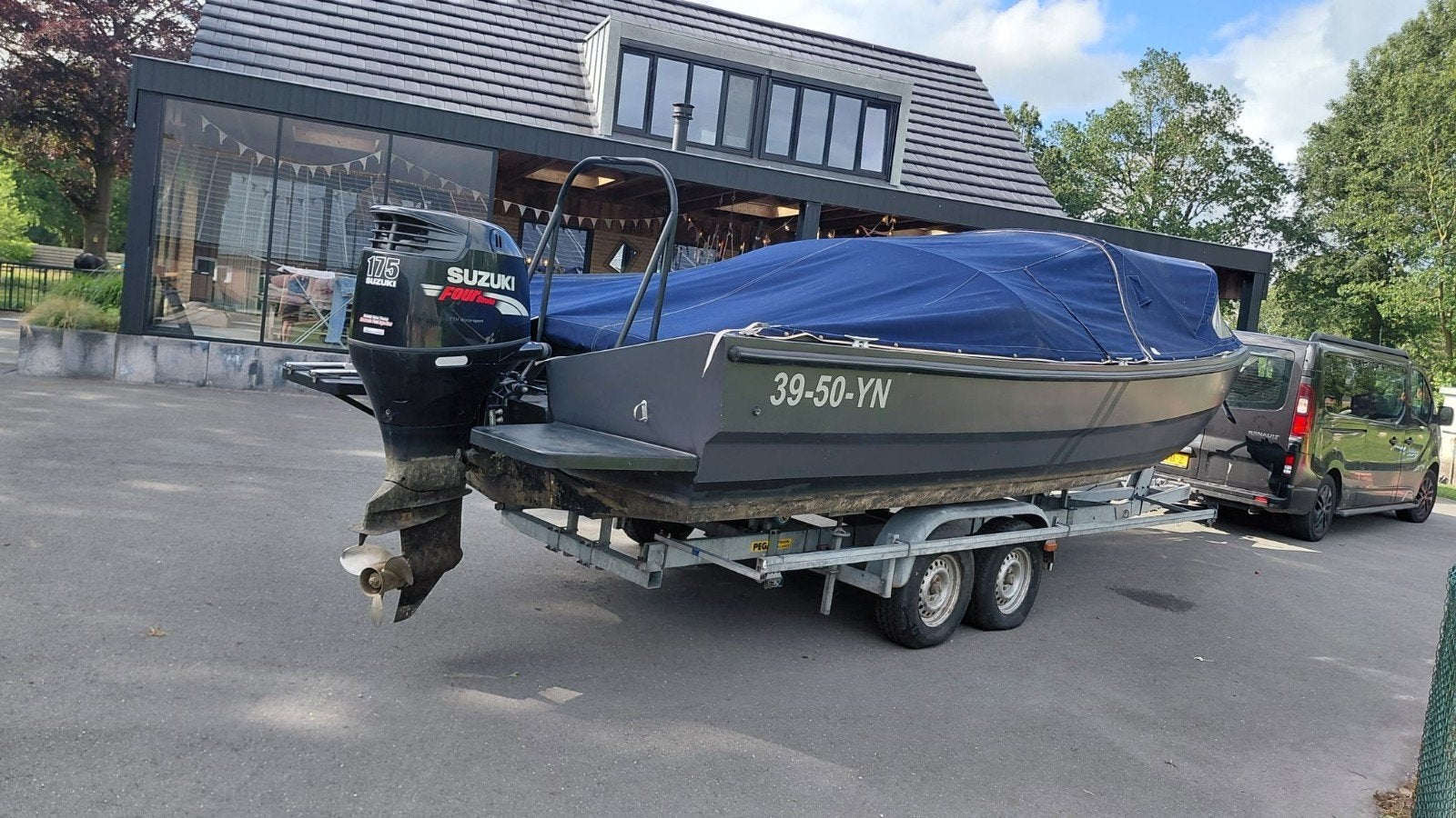 Consoleboot/Sloep 175pk Suzuki met trailer, 3 m, Bilgepomp, Consoleboot, Gebruikt