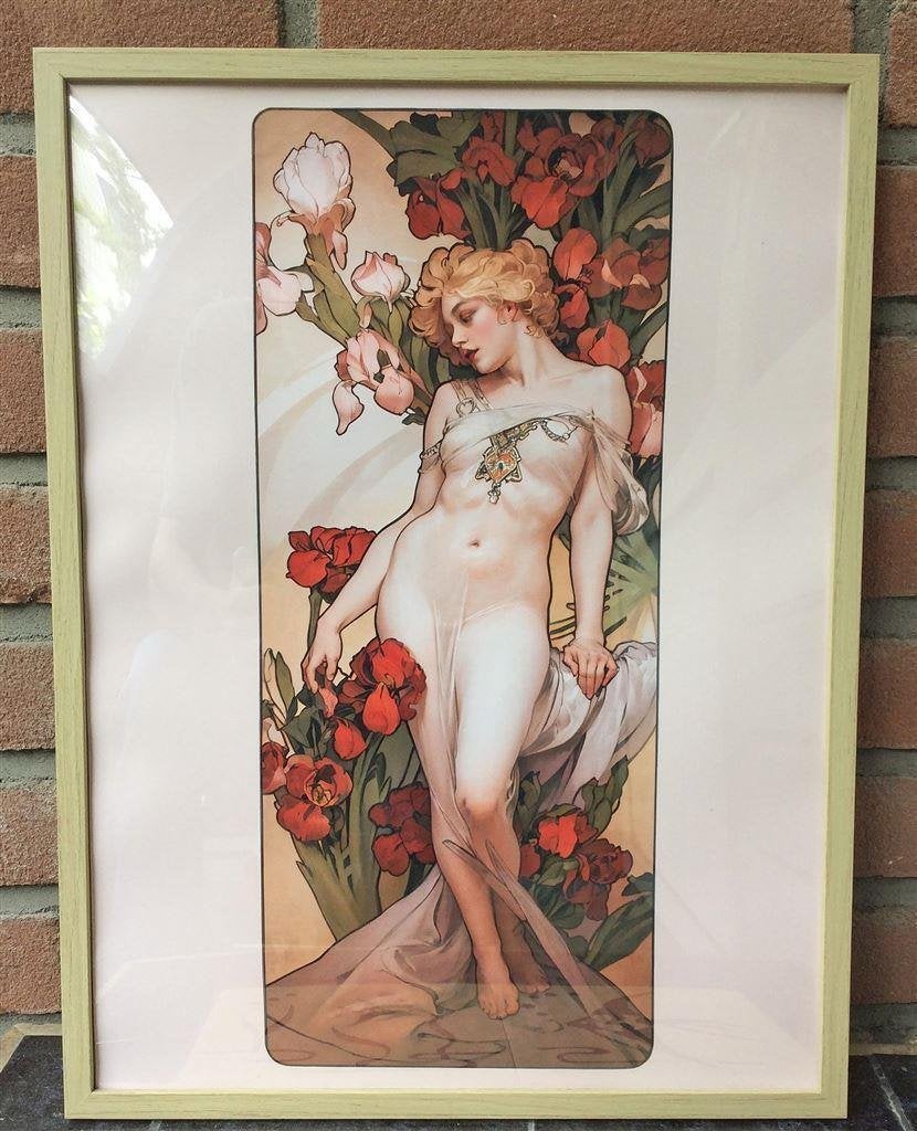Unieke Alphonse Mucha Wereld Art Nouveau dag Print Poster #9, Verzenden