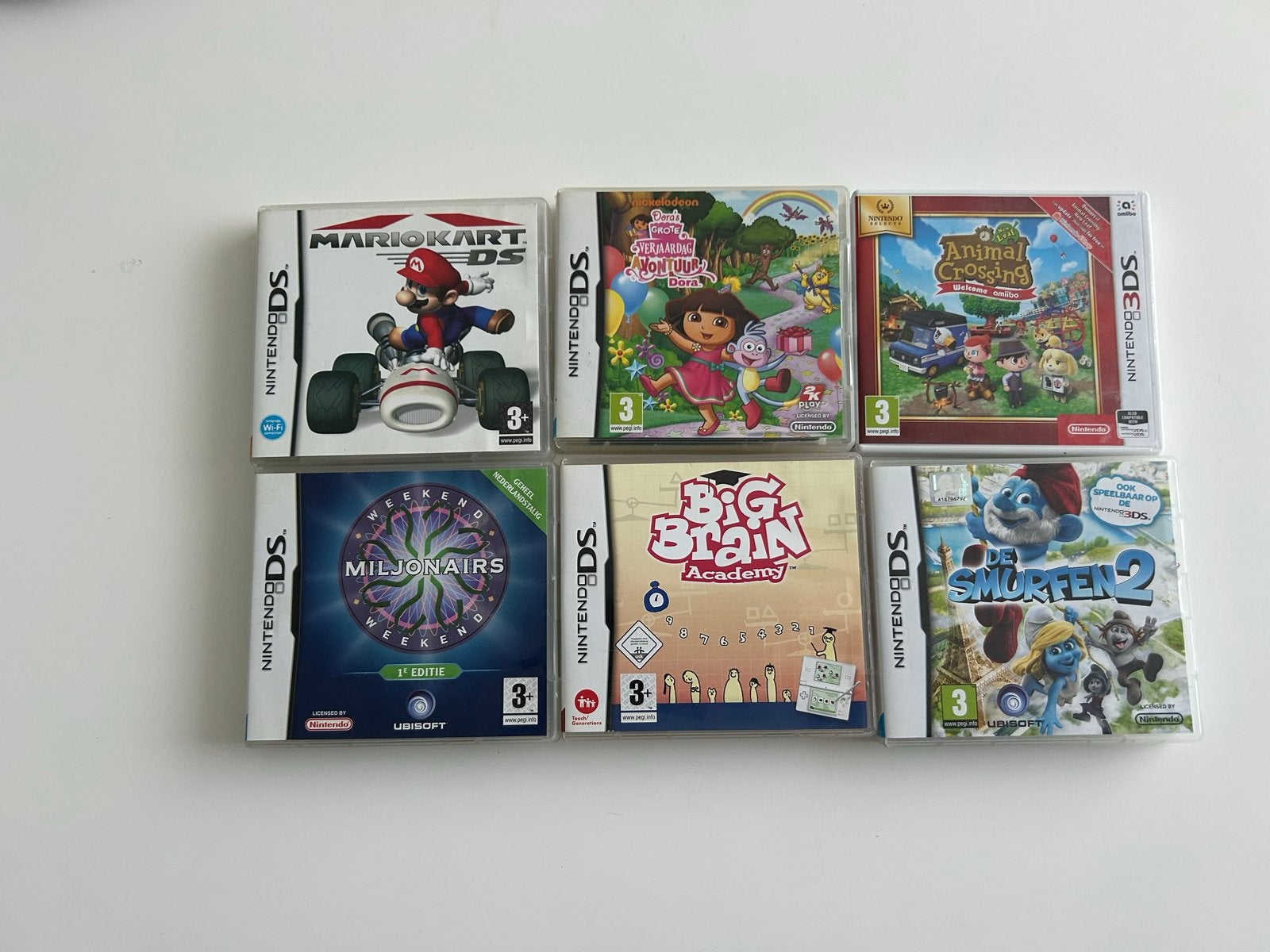 Nintendo DS & 3DS Games - Mario Kart, Animal Crossing, Smurf, Online, Gebruikt, Overige genres, 1 speler