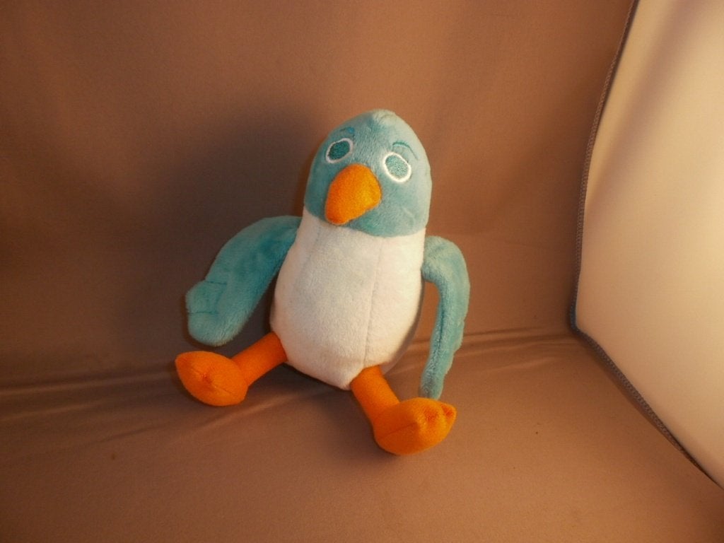 Zwitsal vogel/vogeltje tweekleurig groen oranje poten/snavel, Kinderen en Baby's, Speelgoed | Knuffels en Pluche, Overige merken