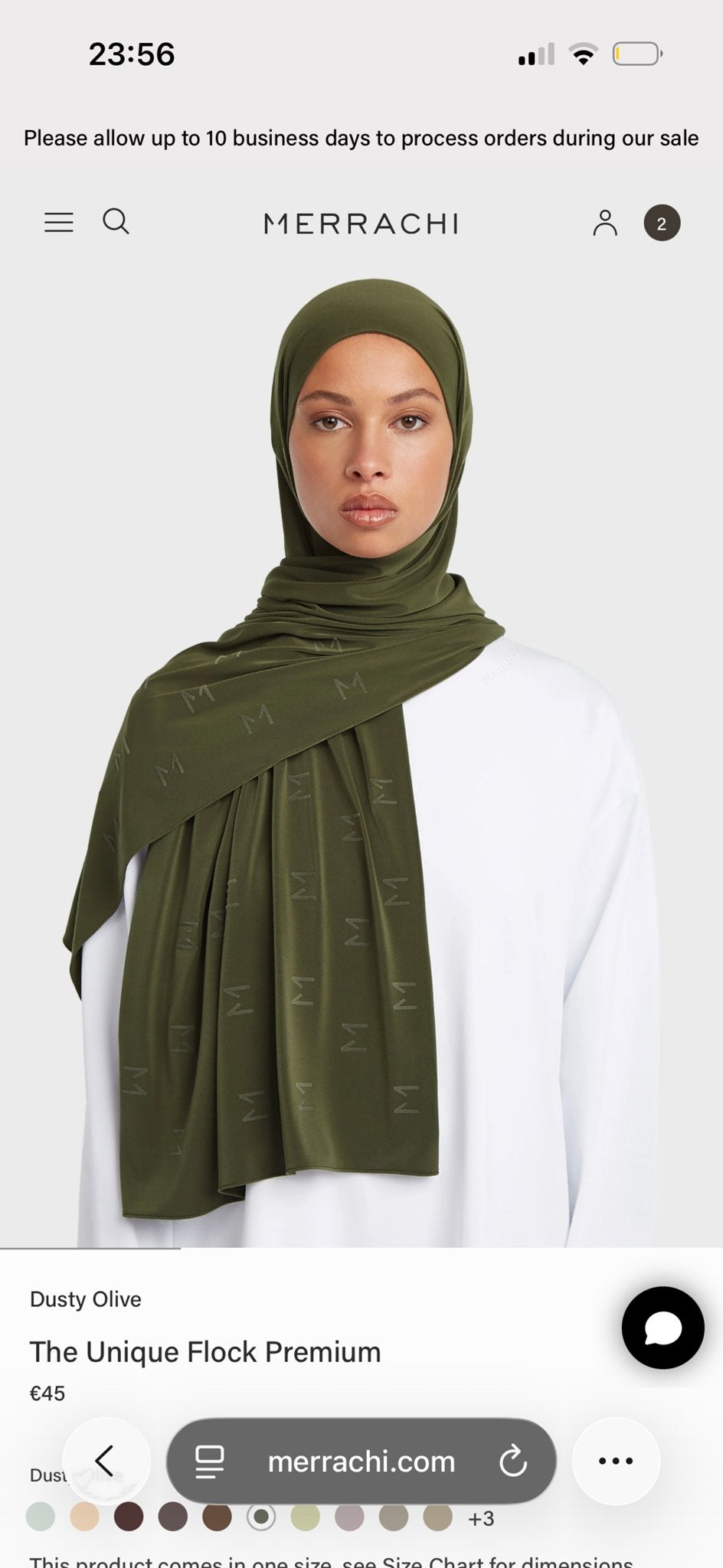Merrachi Premium Flock Dusty Olive - Zo goed als nieuw, Kleding | Dames, Ophalen of Verzenden, Zo goed als nieuw