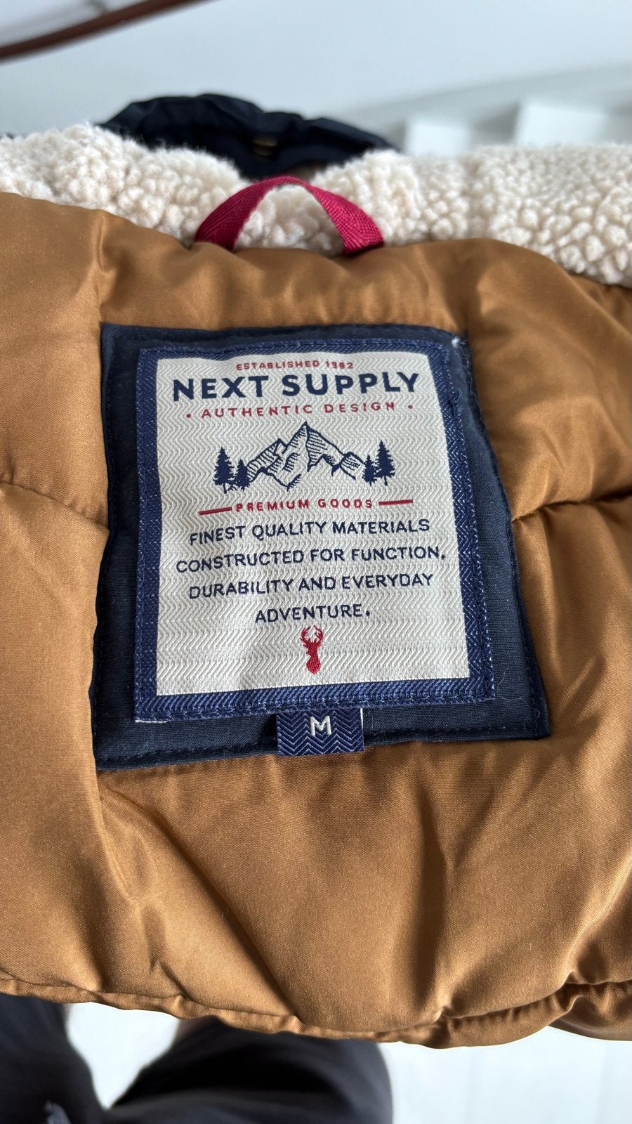 Next Supply heren winterjas - Zo goed als nieuw, Ophalen of Verzenden, Zo goed als nieuw, Maat 48/50 (M), Zwart