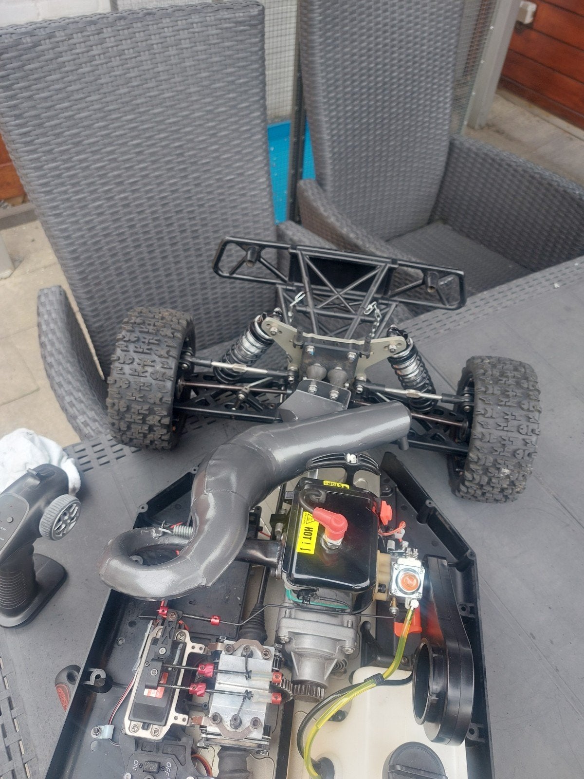 Booster pipe losi 5ive, Ophalen of Verzenden, Overige schalen, Benzine, Onderdeel