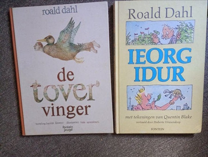 Roald Dahl Boeken: De Tovervinger & Ieorg Idur, Ophalen, Zo goed als nieuw, Roald Dahl, Fictie