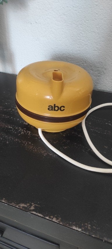 Vintage elektrische eierkoker geel bruin, Ophalen of Verzenden, Gebruikt