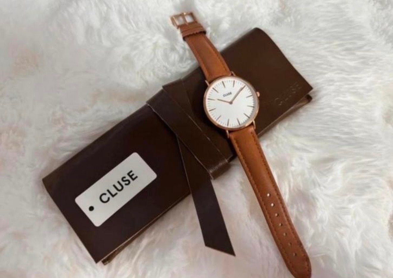 CLUSE Horloge - Elegant Polshorloge met Leren Band, Overige merken, Leer, Staal, Polshorloge
