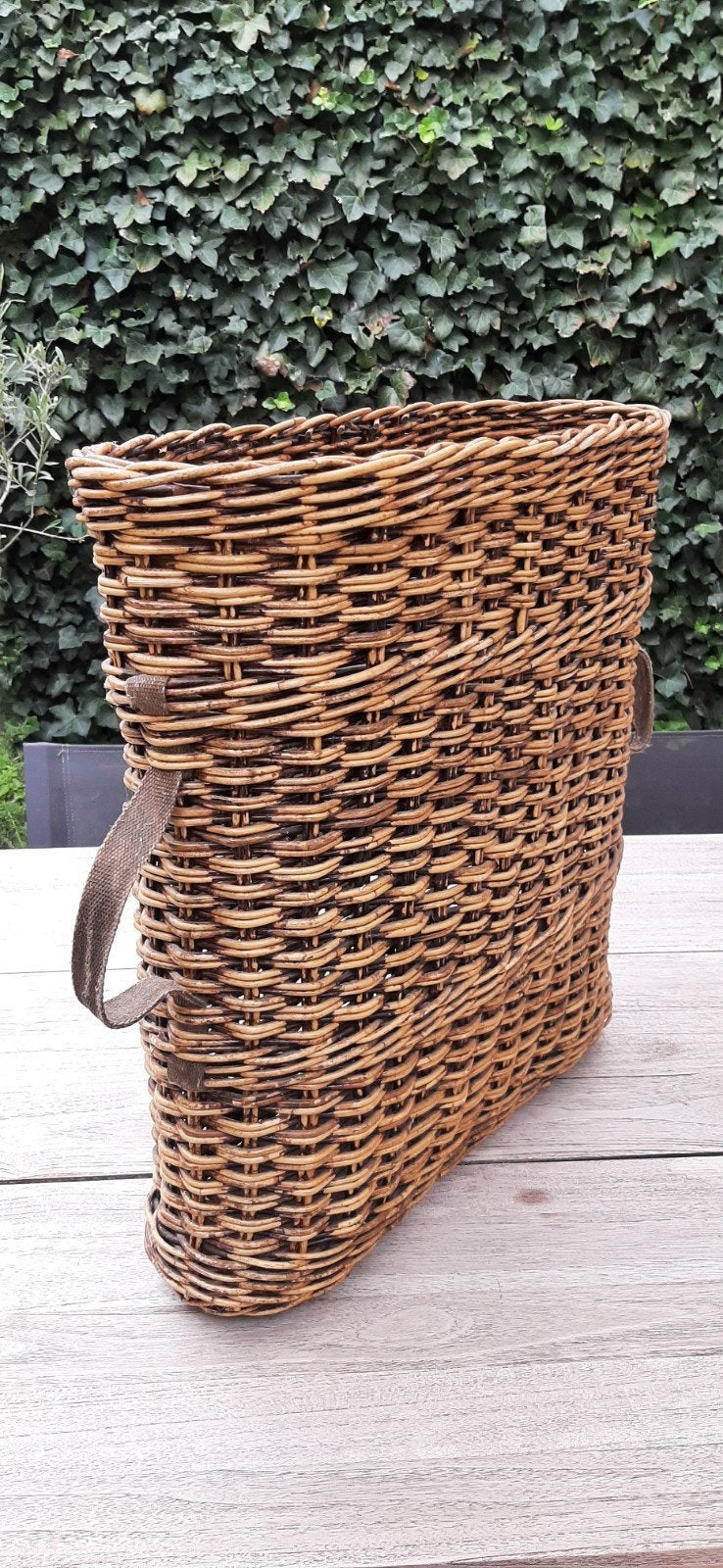 Mooie rieten paraplubak - 55x55x20 cm, Ophalen of Verzenden, Zo goed als nieuw, Riet