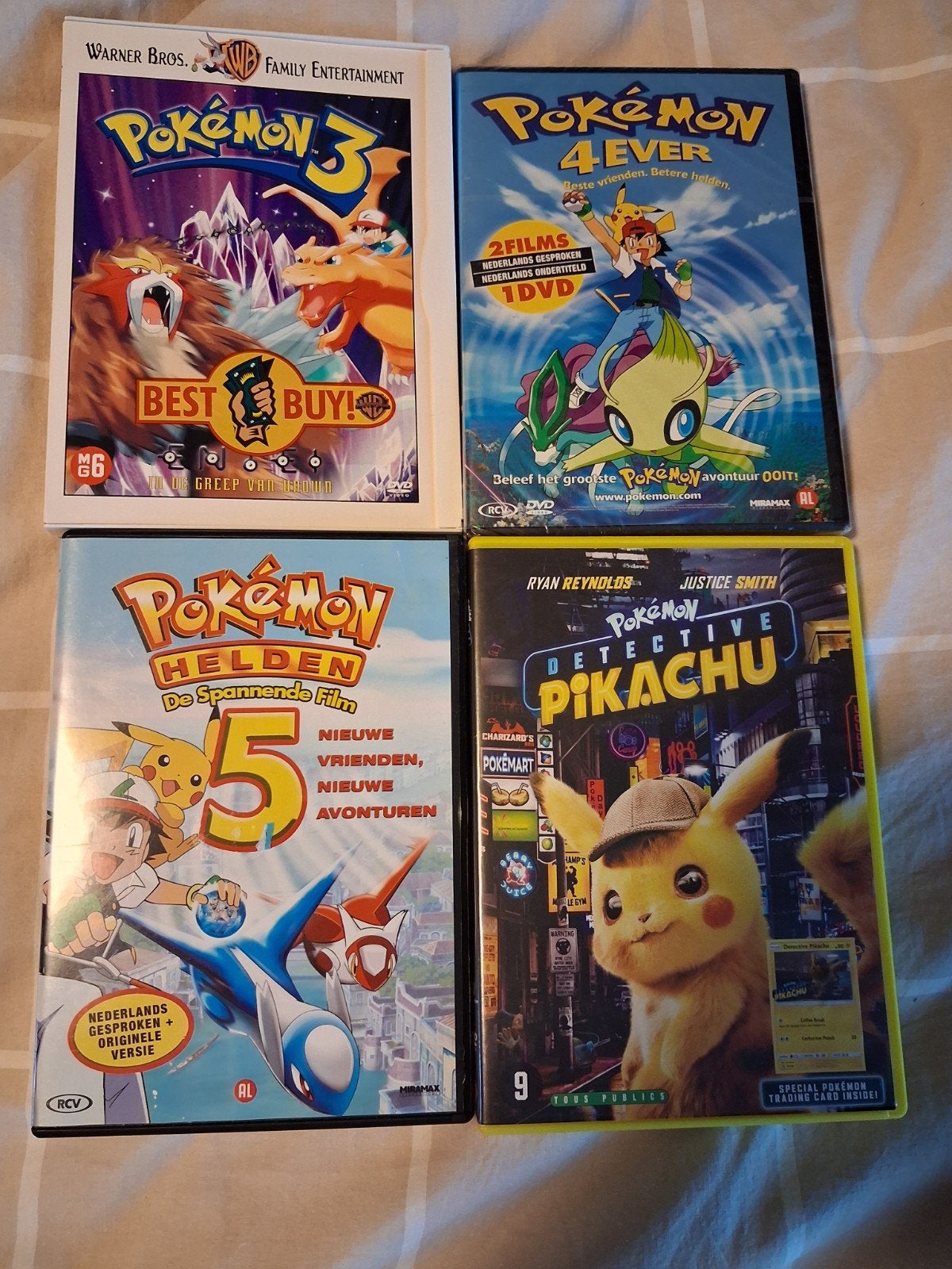 4 Pokemon films, zonder kaart, Cd's en Dvd's, Europees, Alle leeftijden, Nederlands, Ophalen of Verzenden