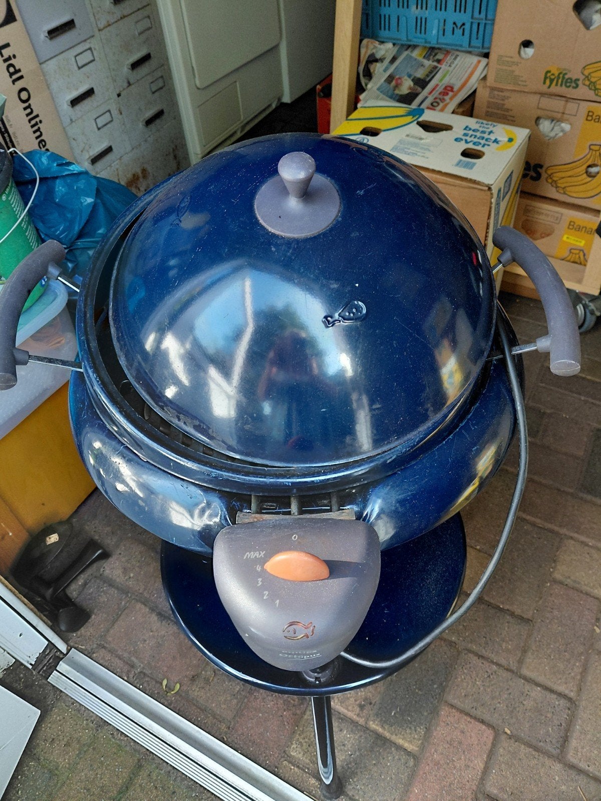 Elektrische Philips  bbq te koop, Ophalen, Gebruikt