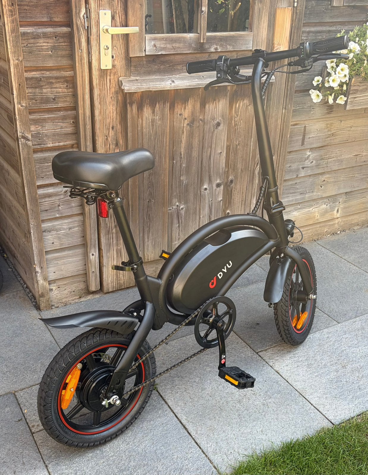 DYU D3S 14″ mini opvouwbare elektrische fiets - nieuw, Fietsen en Brommers, Minder dan 47 cm, Ophalen of Verzenden, Zo goed als nieuw