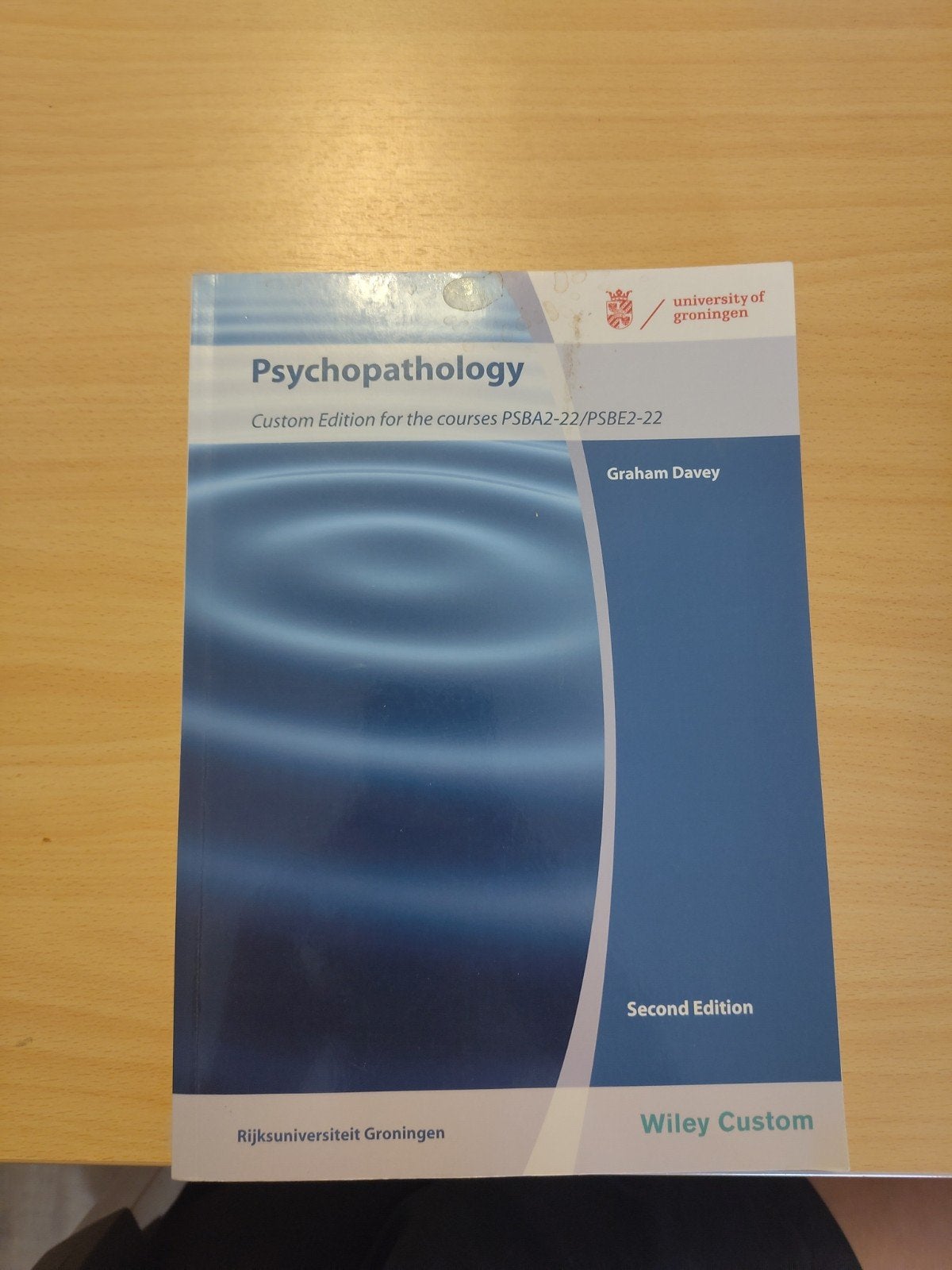 Psychopathology - Custom Edition RUG (Graham Davey), Boeken, Studieboeken en Cursussen, Graham Davey, Ophalen of Verzenden, Gamma
