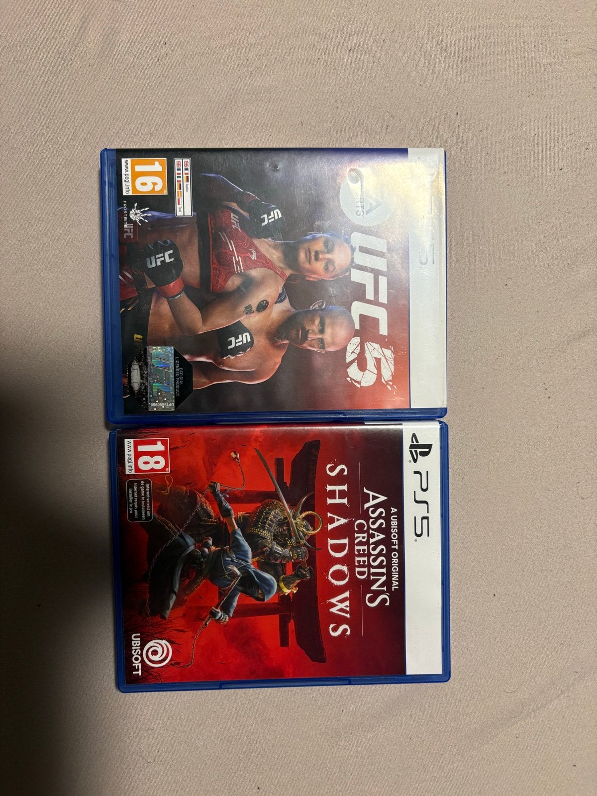 UFC 5 (PS4) & Assassin's Creed Shadows (PS5) Games, Spelcomputers en Games, Games | Sony PlayStation 5, Avontuur en Actie, Online