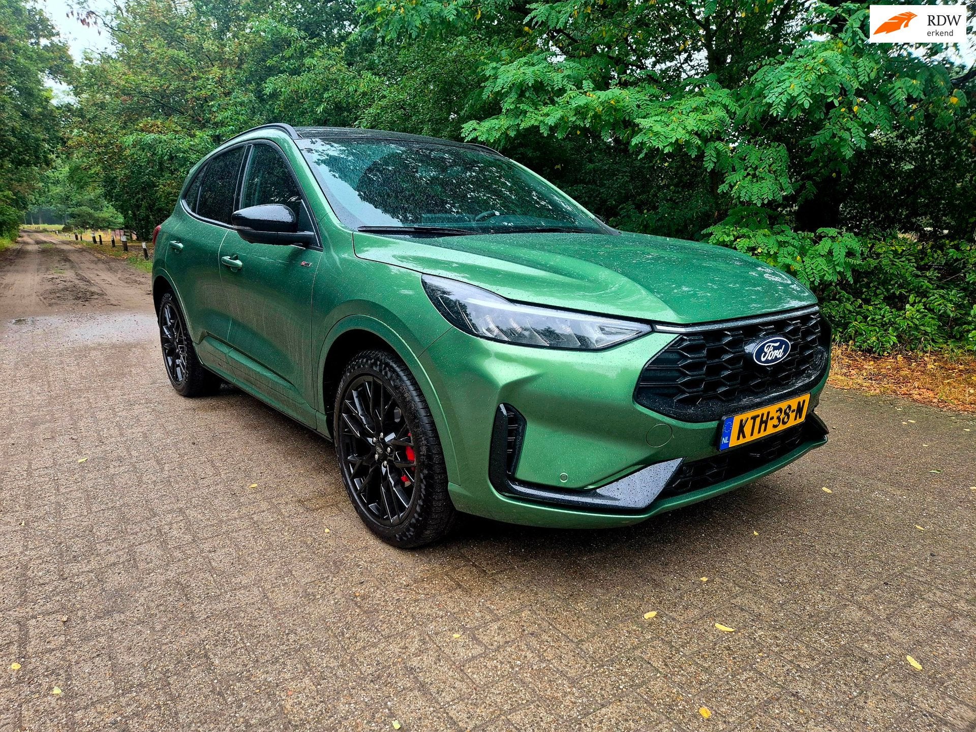 Ford Kuga 2.5 FHEV ST-Line X Black Pack geen stekker, Zwart, 1589 kg, Bedrijf, Nieuw