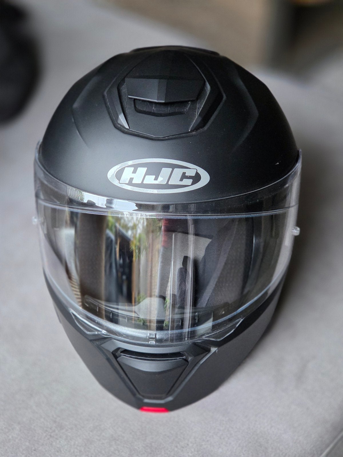 HJC i91 Systeemhelm met zonnevizier en Pinlock - Maat L, Systeemhelm, HJC, Ophalen of Verzenden, L