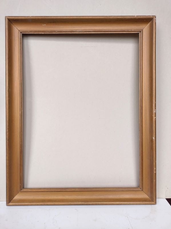 Bruine houten schilderijlijst, Huis en Inrichting, Woonaccessoires | Lijsten, Bruin, Gebruikt, Schilderijlijst, 61 cm