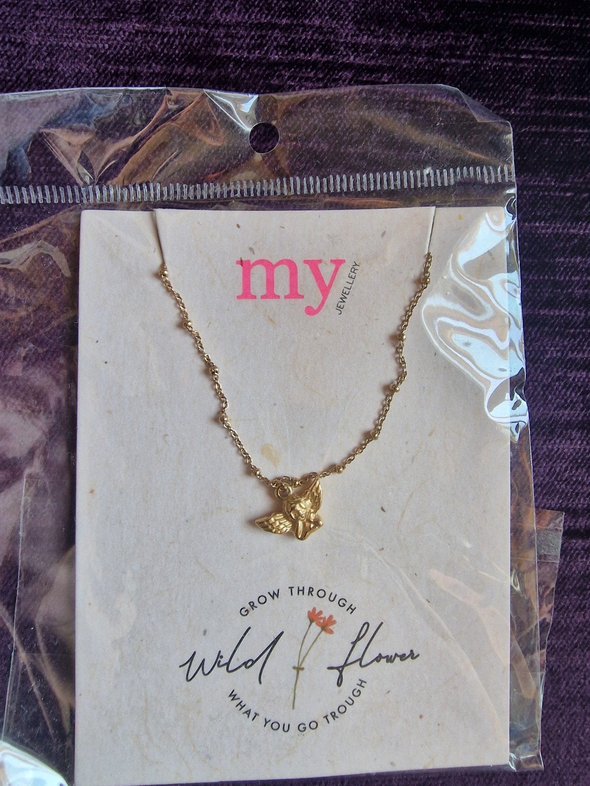 My Jewellery gouden ketting met hartje, Ophalen of Verzenden, Nieuw, Zilver, Zilver