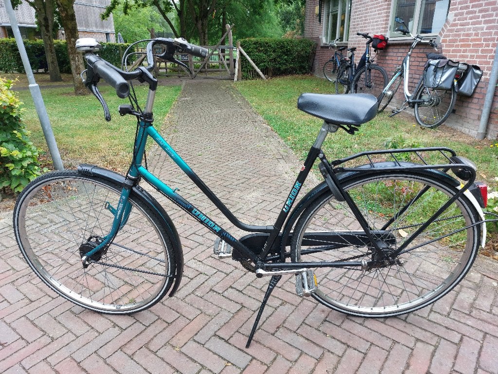 Mooie zwart/mintgroene Union San Remo, Fietsen en Brommers, Fietsen | Dames | Damesfietsen, Trommelrem, Ophalen, Overige merken