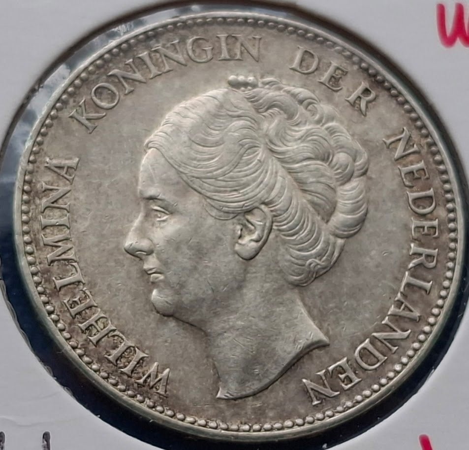 * Nederland 1 gulden 1939 - Wilhelmina (- UNC), Postzegels en Munten, Munten | Nederland, 1 gulden, Zilver, Ophalen of Verzenden